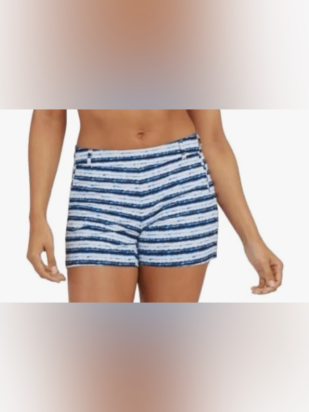 SPANX Painter Stripe 4” Sunshine Shorts, NWT